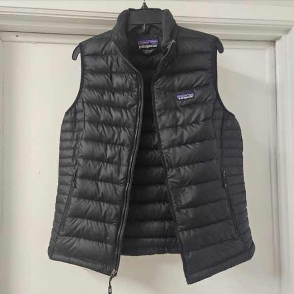 PATAGONIA DOWN PUFFER VEST BLACK LARGE - Picture 2 of 12